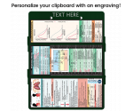 WhiteCoat Clipboard® Trifold - Green Respiratory Therapy Edition